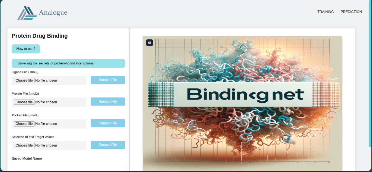 Binding-NetAna live interface